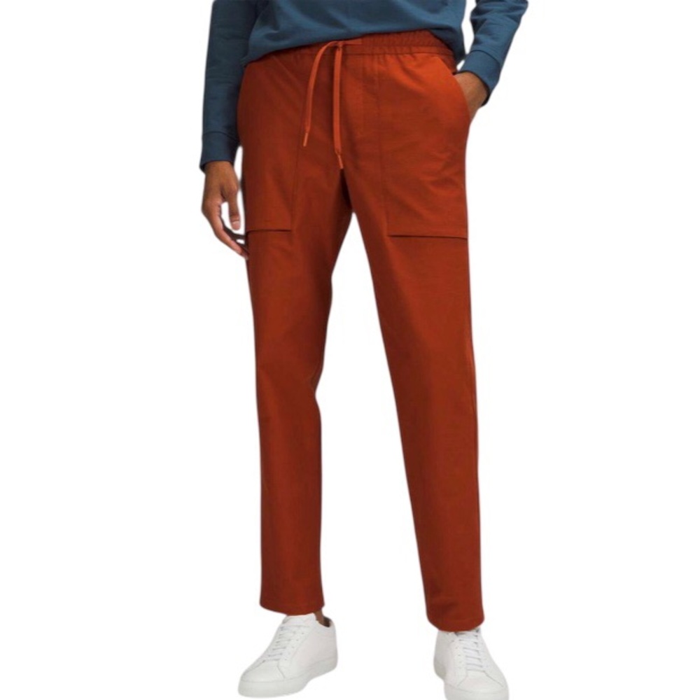 Lululemon Bowline Pant 30" Utilitech Pull-Up Pants Brick Red Orange Men's Medium